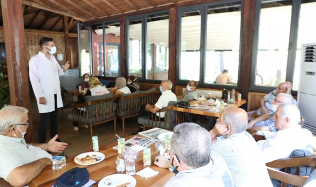Millet kıraathanesinde sağlık semineri
