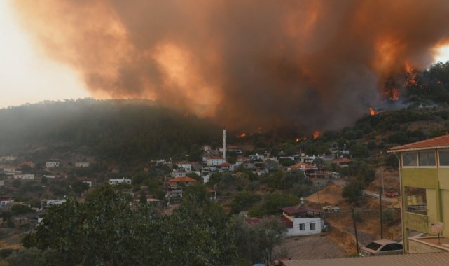 Muğla&#039;da alevler dakikalar içerisinde böyle yayıldı