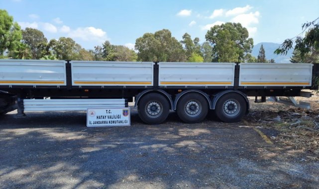Muğla&#039;da çalınan tır kasası Hatay&#039;da bulundu