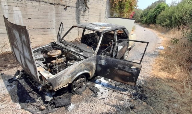 Önce alev topuna sonra metal yığınına döndü