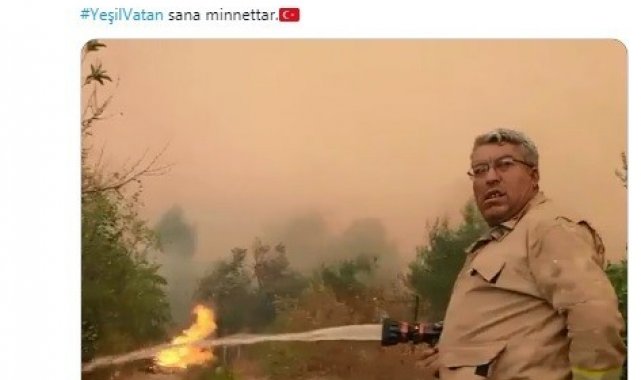 Orman yangını şehidi Yaşar Cinbaş'ın son görüntüleri paylaşıldı