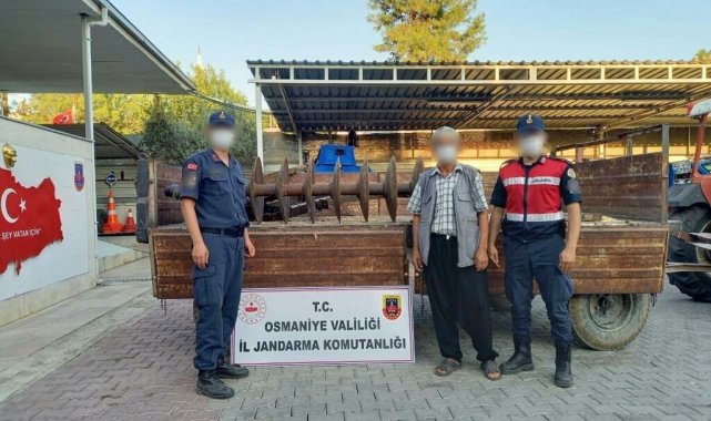 Osmaniye&#039;de bağ ve bahçeden hırsızlık yapan zanlı yakalandı