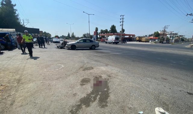 Otomobil ile motosiklet çarpıştı: 3 yaralı