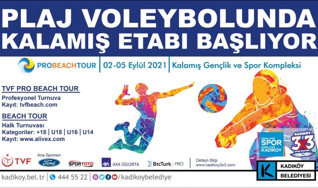 Plaj voleybolu turnuvasında Kadıköy etabı başlıyor