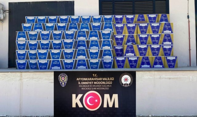 Polis 2 milyon 330 bin adet kaçak boş makaron ele geçirdi