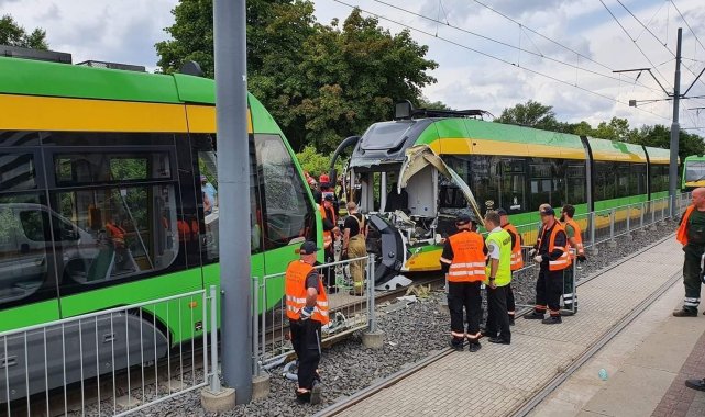 Polonya&#039;da tramvay kazası: 31 yaralı