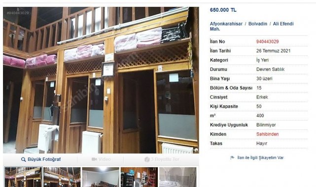 Şampuan meselesi yüzünden sahibi öldürülen hamam satışa çıkarıldı