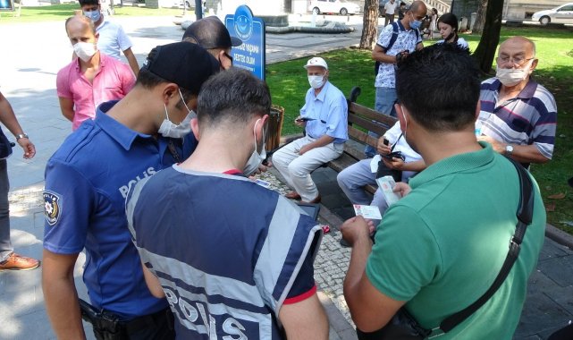 Samsun polisinden parklarda uygulama