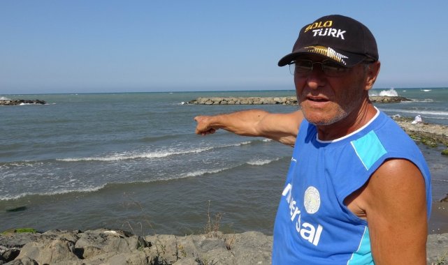 Samsun&#039;da denizde boğulma tehlikesi geçiren 2 inşaat işçisinin durumu ağır