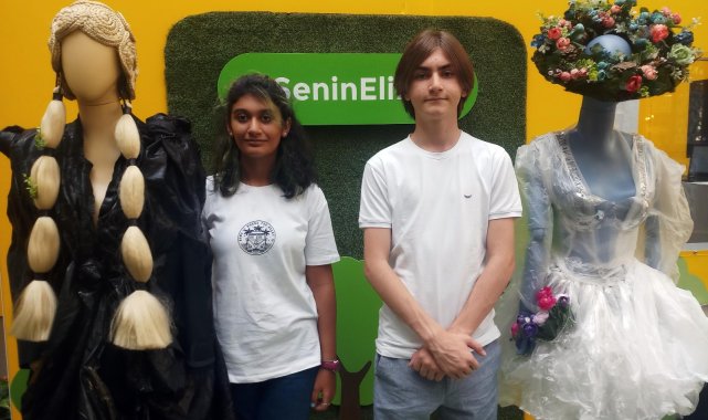 Şişli&#039;de çocuklar iklim değişikliğine dikkat çekti