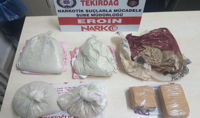 Tekirdağ&#039;da 5 buçuk kilo uyuşturucu ele geçirildi