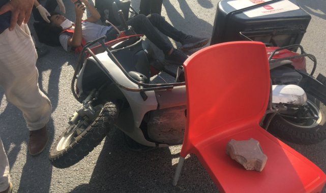 Tekirdağ&#039;da motosiklet ile otomobil çarpıştı: 1 yaralı