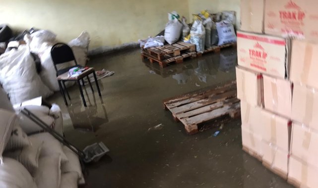 Tercan&#039;da sağanak etkili oldu