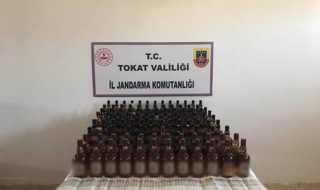Tokat&#039;ta kaçak içki operasyonu