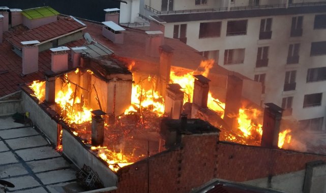 Tokat&#039;ta korkutan yangın