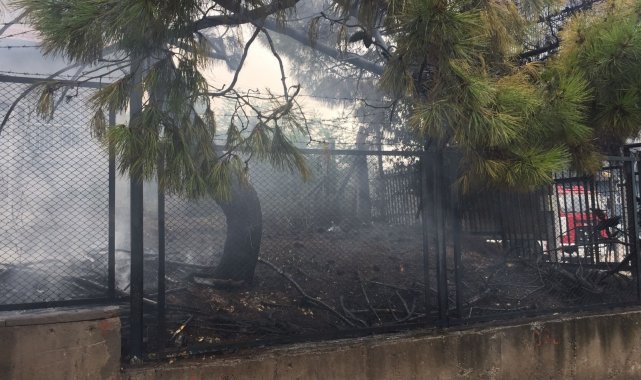 Trafoya sıçrayan yangın, ilçeyi elektriksiz bıraktı