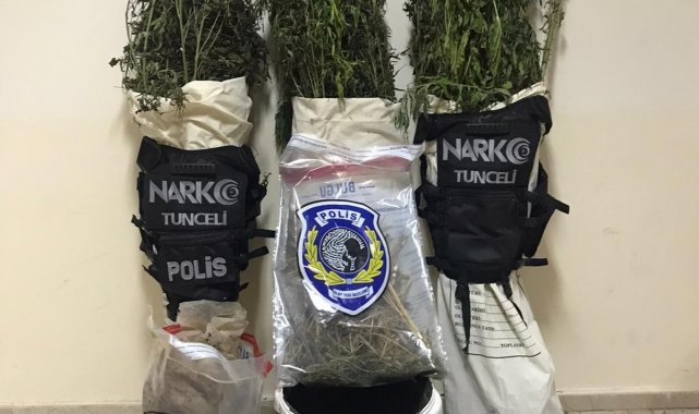 Tunceli&#039;de uyuşturucu operasyonu: 1 kişi gözaltına alındı