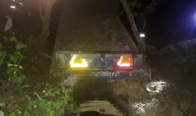 Uçuruma yuvarlanan traktörün sürücüsü hayatını kaybetti