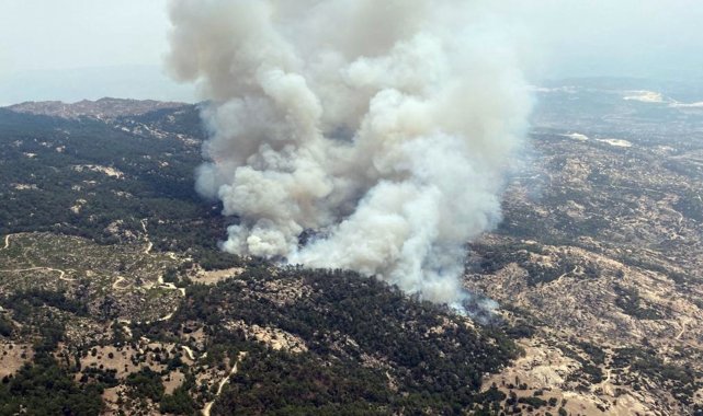 Yatağan&#039;da orman yangını