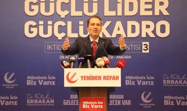 Yeniden Refah Partisi Genel Başkanı Erbakan: &quot;ABD&#039;nin niyeti bozuk olduğundan, ellerini sürdükleri her nokta perişan oluyor&quot;