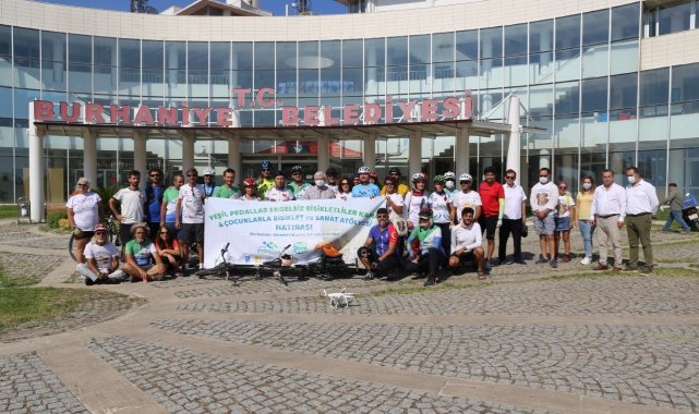 Yeşil Pedallar Bisiklet Turu Burhaniye&#039;de tamamlandı