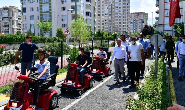 Yeşilyurt'ta trafik eğitim parkı, Kur'an kursu öğrencilerini ağırlıyor