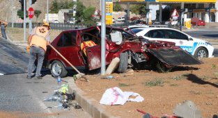 Yozgat'ta tır ile otomobil çarpıştı: 3 yaralı