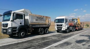 Yozgat'tan Kastamonu'ya araç ve personel desteği