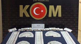 100 bin sahte doları piyasaya sürmek isterken yakayı ele verdiler