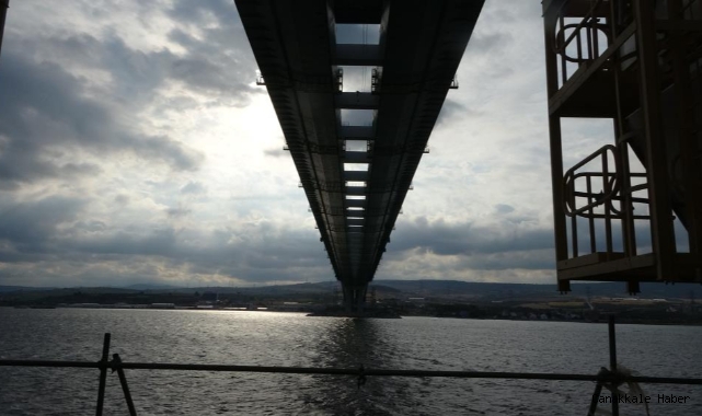 1915 Çanakkale Köprüsü 318 metre yükseklikten görüntülendi