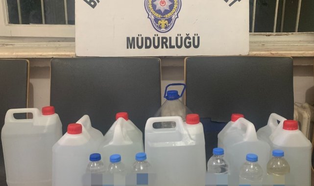 39 litre kaçak alkol ele geçirildi