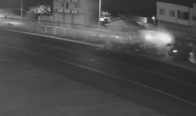 5 kişinin yaralandığı kaza güvenlik kamerasında