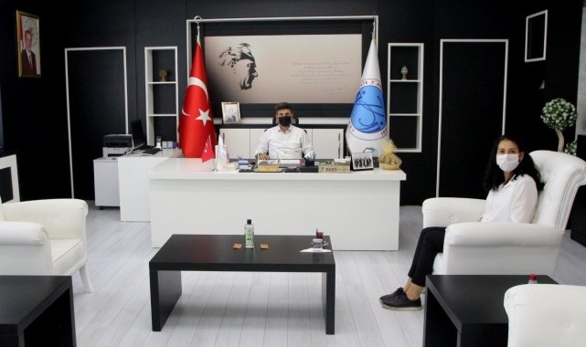 Aktif Yaşam Merkezi Müdürü Öztürk, Karacoşkun&#039;la bir araya geldi