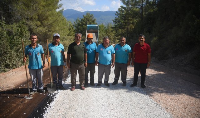 Alanya&#039;da yol yapım çalışmaları