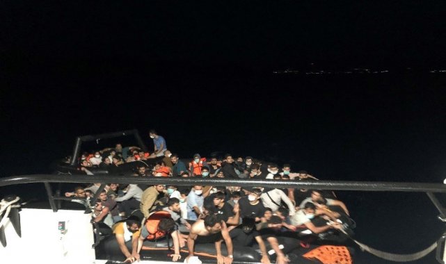 Aydın&#039;da 83 düzensiz göçmen kurtarıldı