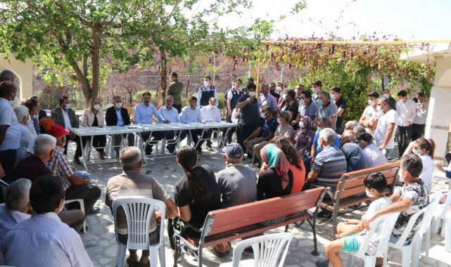 Bakan Kurum&#039;dan, Manavgat yangınından etkilenen mahallelerde inceleme