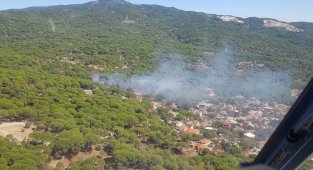 Balıkesir'de iki ayrı noktada orman yangını çıktı