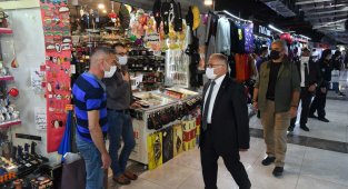 Başkan Büyükkılıç'tan, 10 milyon TL yatırım yapılan Yeraltı Çarşısı'nda inceleme