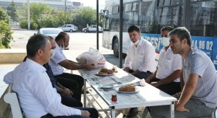 Başkan Kılınç, otobüs şoförleriyle bir araya geldi