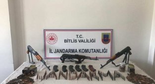 Bitlis'te çok sayıda mühimmat ele geçirildi