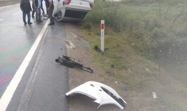 Bolu Dağı&#039;nda peş peşe kazalar ucuz atlatıldı