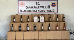 Bozcaada’da kaçak içki operasyonu