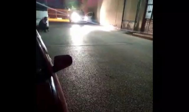 Bursa&#039;da silahı başına dayayıp böyle direndi