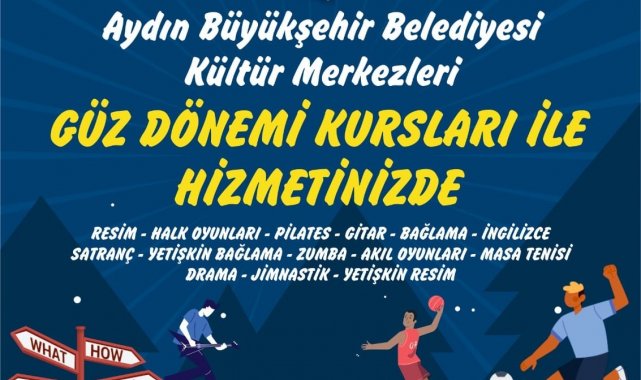 Büyükşehir&#039;in güz dönemi kursları başlıyor