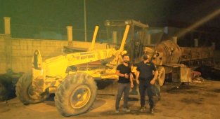 Çalıntı iş makinası hurdacıda bulundu