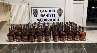 Çan’da kaçak içki operasyonu