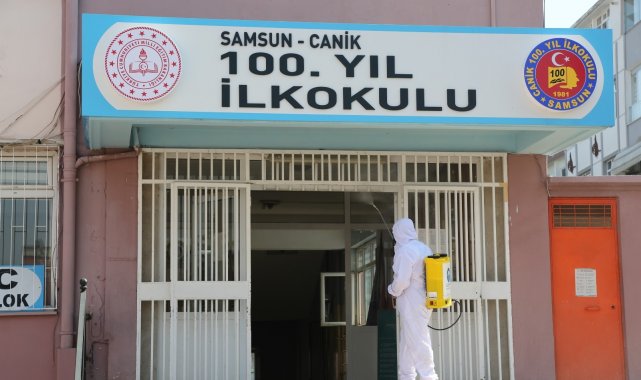 Canik&#039;te okullar pırıl pırıl