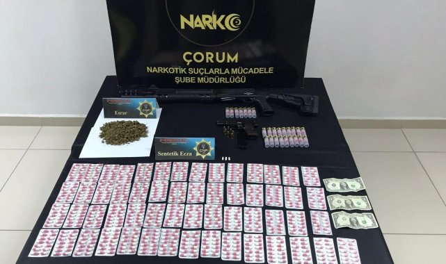 Çorum&#039;da uyuşturucu operasyonu