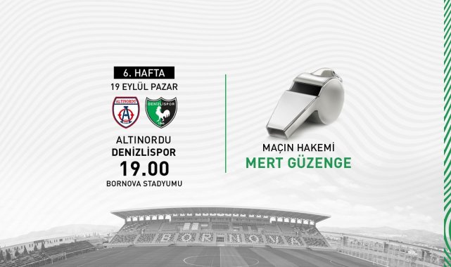 Denizlispor maçının hakemi belli oldu