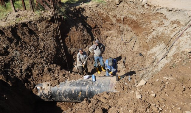 DİSKİ, içme suyu hattındaki arızayı kısa sürede giderdi